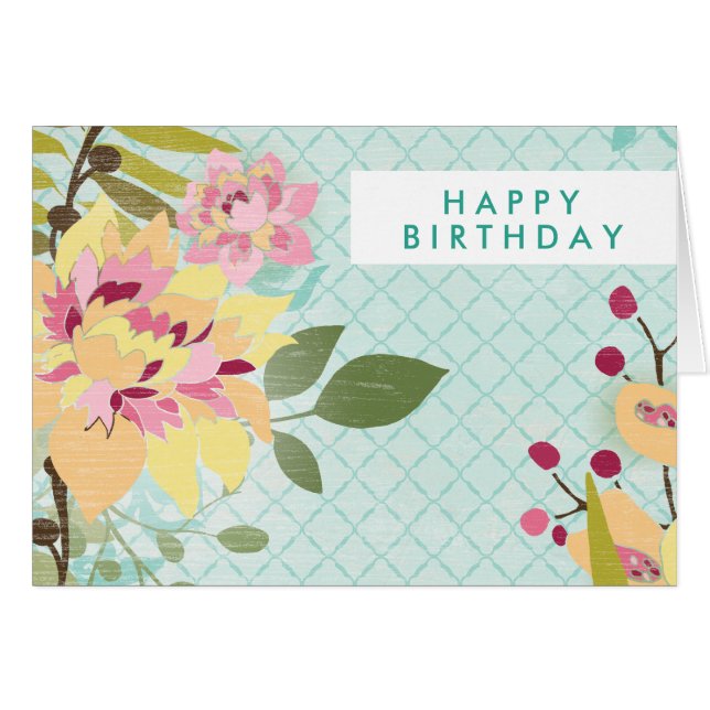 Ajouter votre texte | Jardin floral, Arrière - pla (Devant horizontal)