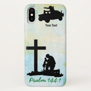 Ajouter votre texte Soldier iPhone X Coque