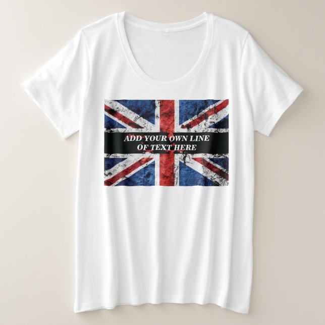 Ajouter votre texte sur le drapeau anglais Jeu d'o (Design devant)