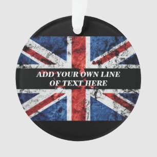 Ajouter votre texte sur le drapeau anglais Jeu d'o