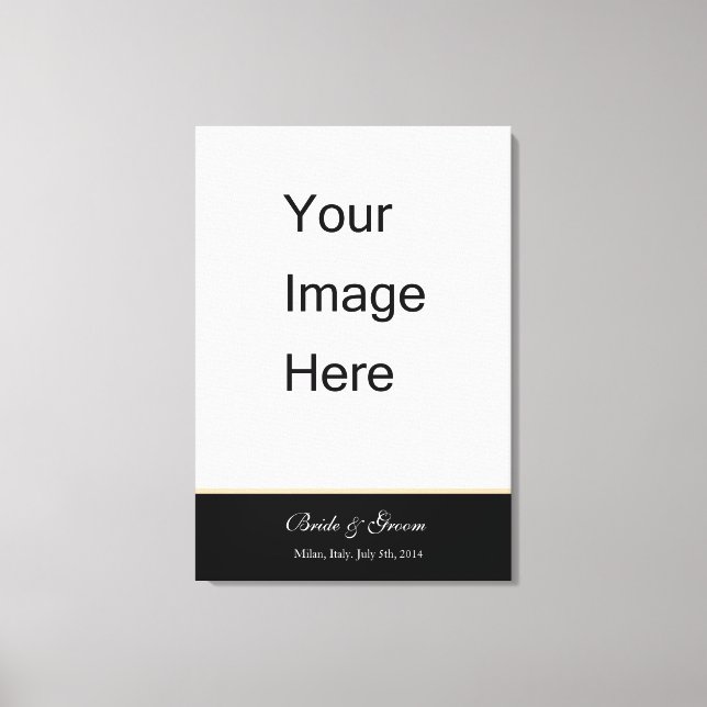 Ajoutez l'impression de votre toile photo mariage. (Recto)