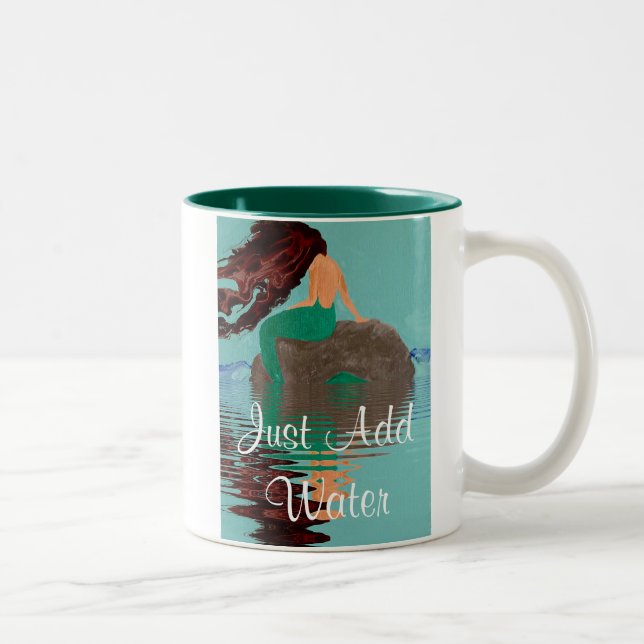 Ajoutez simplement de l'eau sirène art café Mug (Droit)
