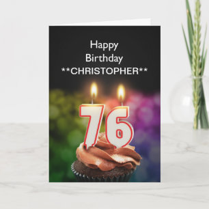 Ajoutez un nom à cette carte de 76e anniversaire b