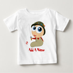 Ajoutez un T-shirt nommé de bébé de pêche