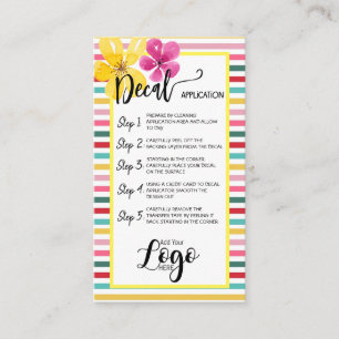 AJOUTEZ VOTRE APPLICATION DE DÉTAILS LOGO CARTES D