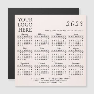 Ajoutez votre logo 2023 Magnetic Business Calendar