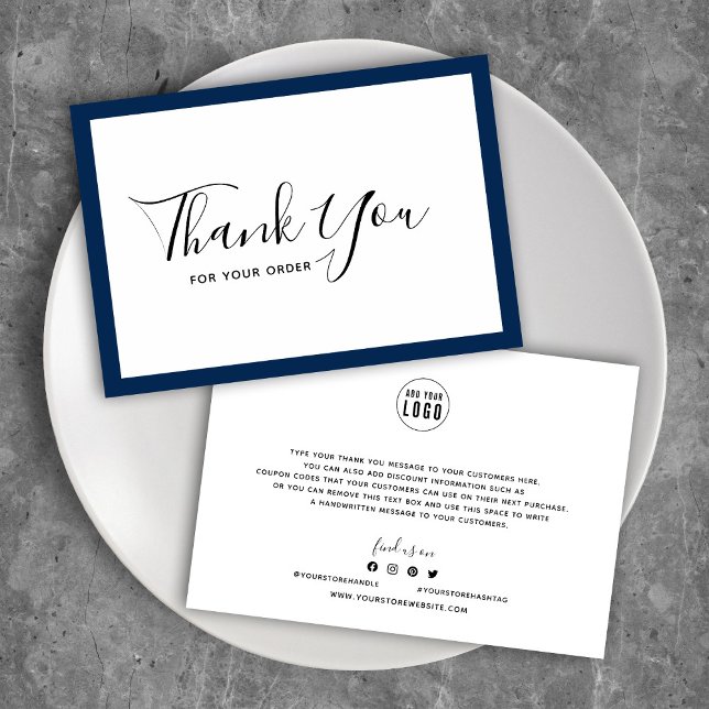 Ajoutez votre logo et votre Merci de couleur de bo (Créateur téléchargé)