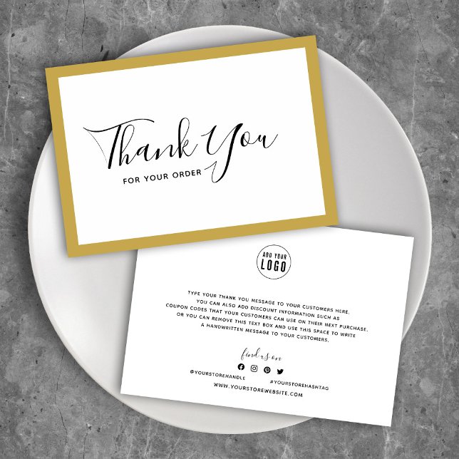 Ajoutez votre logo et votre Merci de couleur de bo (Créateur téléchargé)