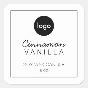 Ajoutez votre logo Étiquette de bougie marque de p