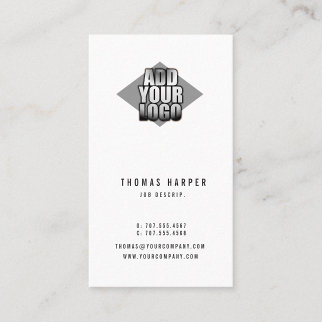 Ajoutez votre logo n'importe quel carte de visite (Devant)