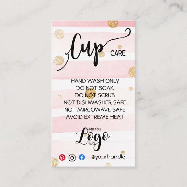 AJOUTEZ VOTRE LOGO Tasse CARTES DE SOINS vinyle af (Devant)