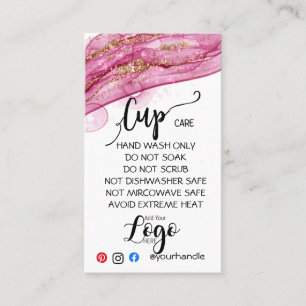 AJOUTEZ VOTRE LOGO Tasse CARTES DE SOINS vinyle af