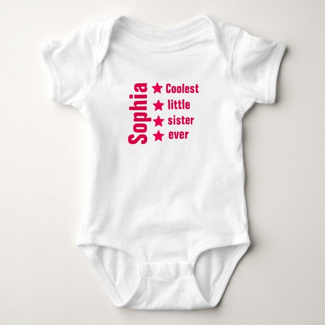Ajoutez Votre Nom  Body bébé en jersey (Devant)