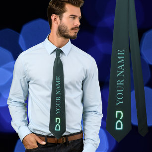 Ajoutez votre nom Dj habite deejay Cravate