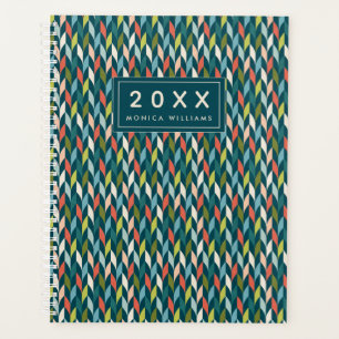 Ajoutez votre nom   Mid-Century Moderne Turquoise 