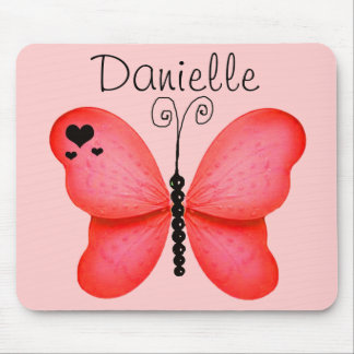 Ajoutez votre nom rougissent tapis de souris rouge