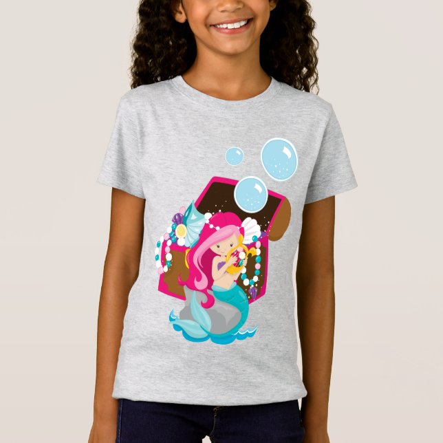 Ajoutez Votre Nom/ Texte Fille T-Shirt (Devant)