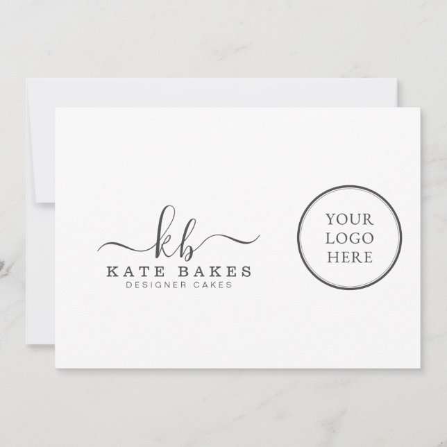 Ajoutez votre propre carte d'appel simple minimali (Devant)