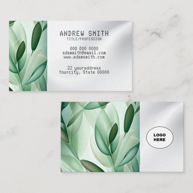 Ajoutez votre propre Carte de visite d'image (Devant / Derrière)