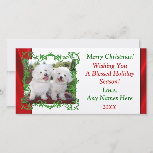 Ajoutez votre propre carte photo de Noël (Devant)