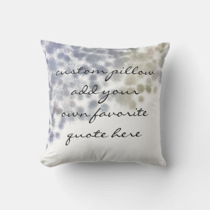 ajoutez votre propre coussin de devis pour une déc