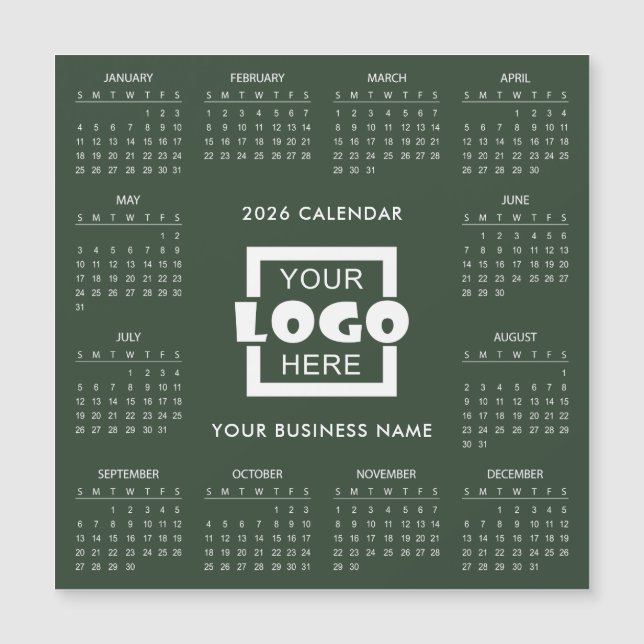 Ajoutez votre propre logo d'entreprise Calendrier  (Devant)