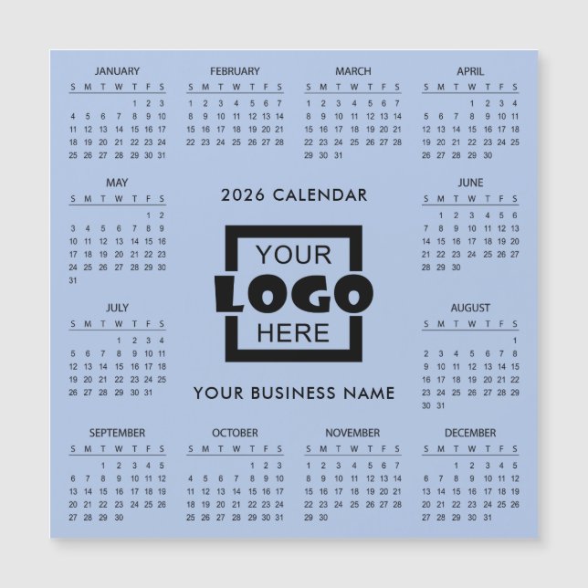 Ajoutez votre propre logo d'entreprise Calendrier  (Devant)