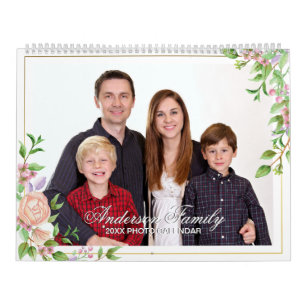 Ajoutez Votre Propre Photo 2 Page Grand Calendrier