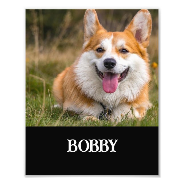 Ajoutez votre propre photo de chien et nom (Devant)