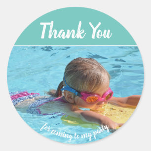 Ajoutez votre propre photo Stickers Merci Annivers