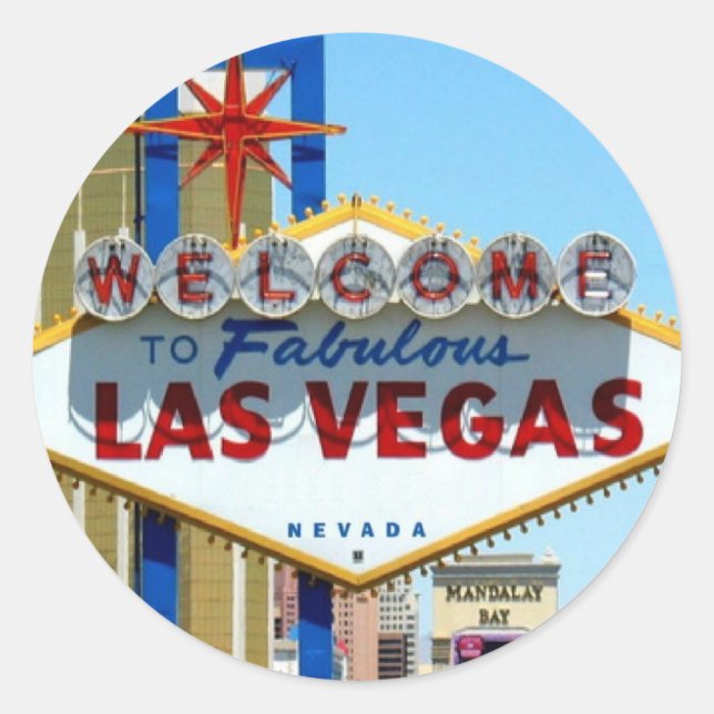 AJOUTEZ VOTRE PROPRE Sticker LAS VEGAS ! (Devant)