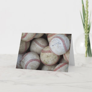 Ajoutez votre propre texte Carte à thème baseball