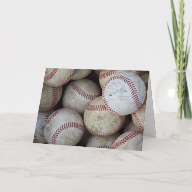 Ajoutez votre propre texte Carte à thème baseball (Devant)