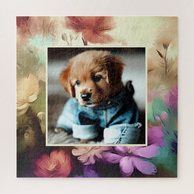 Ajoutez Votre Puzzle Floral Photo (Vertical)