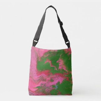 Ajustable Abigail 2 Sac fourre-tout abstrait rose vert fou
