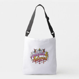 Ajustable Adopté et adoré   Sac de carrosserie pour animal d