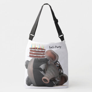 Ajustable Adorables Funny 3D Éléphant Avec Sac Cabas de Gâte