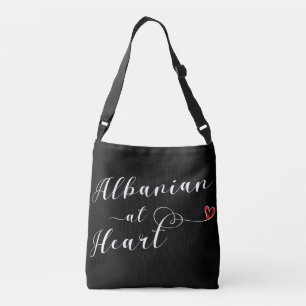 Ajustable Albanais au sac de coeur, drapeau de l'Albanie