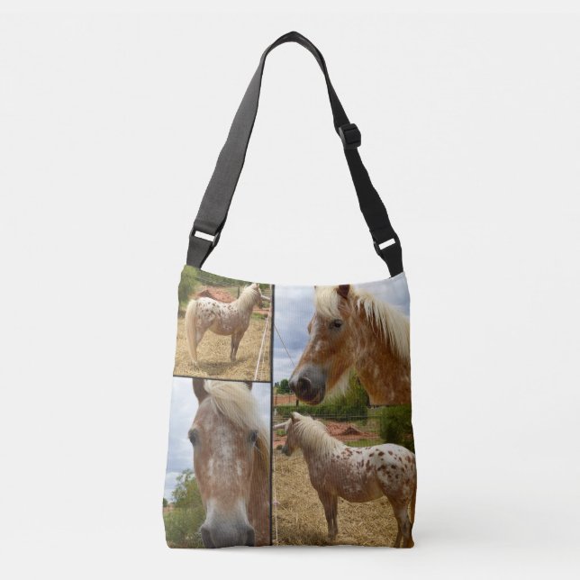 Ajustable Appaloosa Horse, Photo Collage Sac Corps Croisé (Devant)