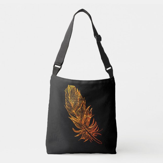 Ajustable Art d'or de plume tout plus de - imprimez le sac (Devant)