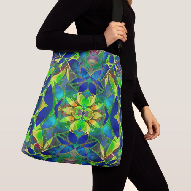 Ajustable Art floral de fractale de sac mortuaire croisé (De près)