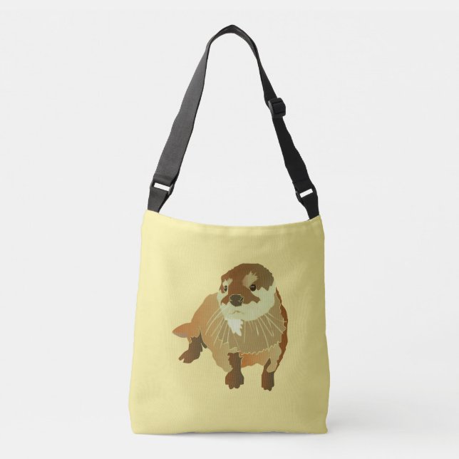 Ajustable beau sac de loutre jaune mignon (Devant)
