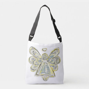 Ajustable Blanc Gardien Ange Purse Art croisé Sac carrosseri