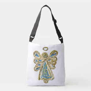 Ajustable Bleu Gardien Ange Purse Art croisé Sac carrosserie