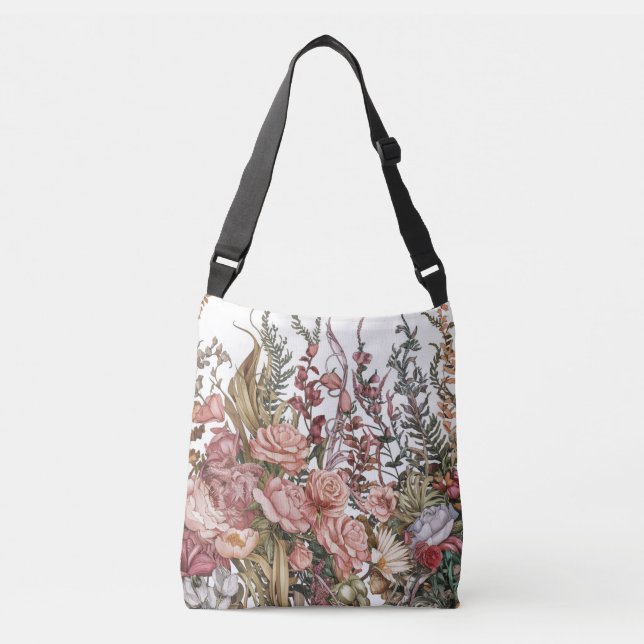 Ajustable Blooming Bliss : Sac fourre-tout Floral (Devant)