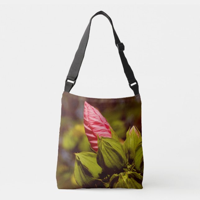 Ajustable Boule de fleurs rose Jardin floral Sac photo (Devant)
