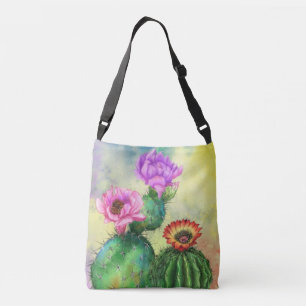 Ajustable Cactus Fleurs Crossbody Sac beau Cactus