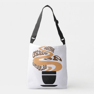 Ajustable Café, Chaos & Bouddles Sac fourre-tout Mignonne