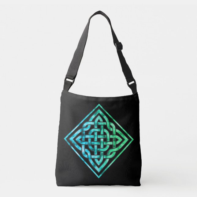 Ajustable Ceinture celtique - Sac carrossable bleu carrossab (Devant)