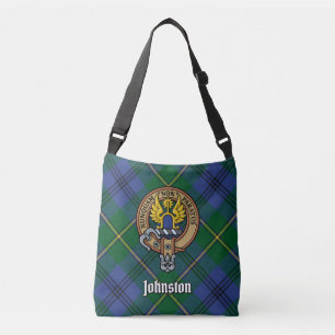 Ajustable Clan Johnston Tartan Crossbody Sac